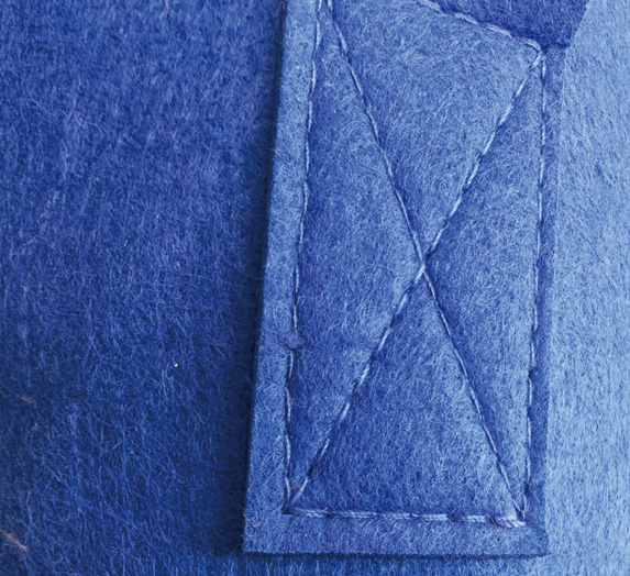 Felt handles grow bag